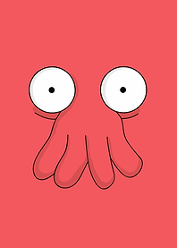 Futurama Zoidberg Minimalist Portrait