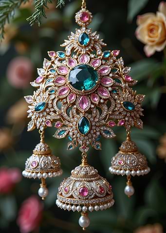 Ornate Gold and Gemstone Jewelry