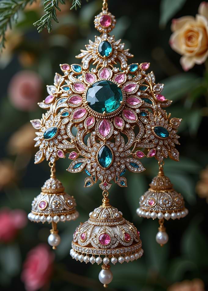 Ornate Gold and Gemstone Jewelry