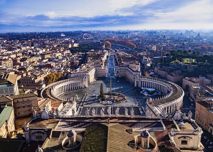 Aerial View of St. Peter's Square