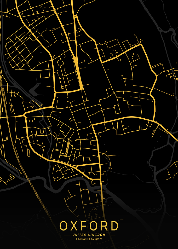 Golden Oxford City Map