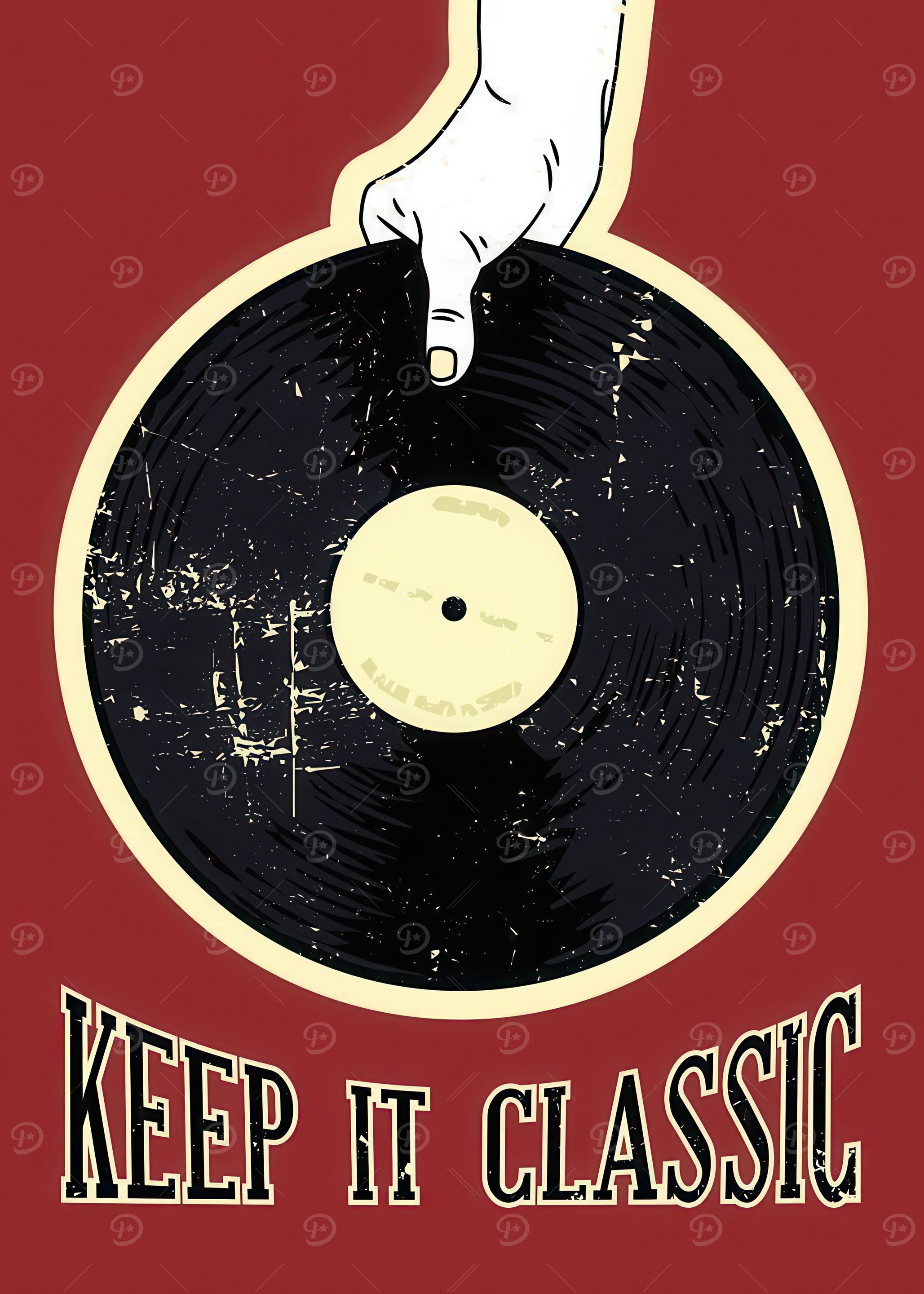 Keep It Classic Vinyl Record Art