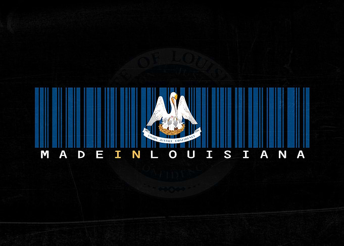 Made in Louisiana Barcode Flag