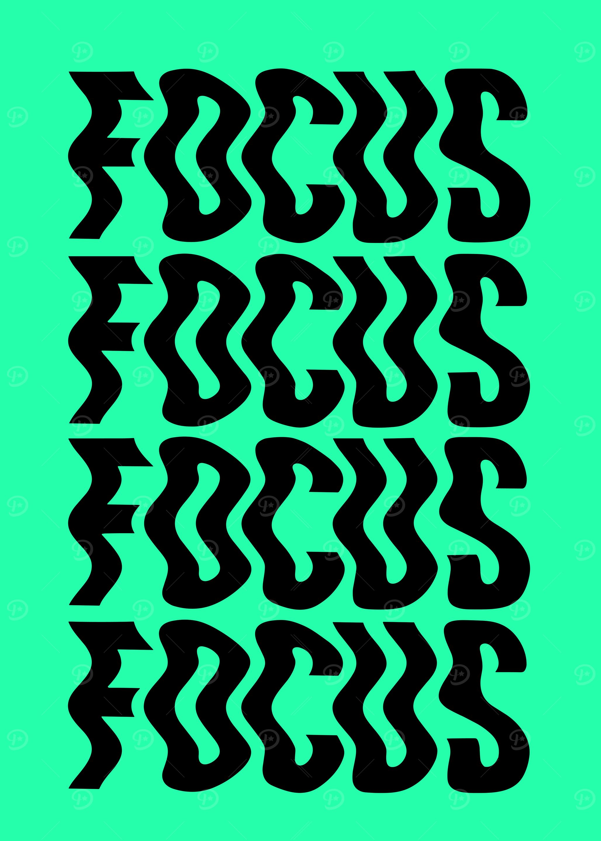 Focus Text Art