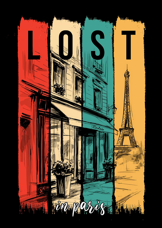 Lost in Paris Illustration