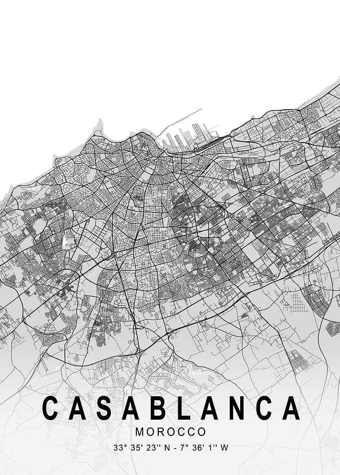 Casablanca Light City Map