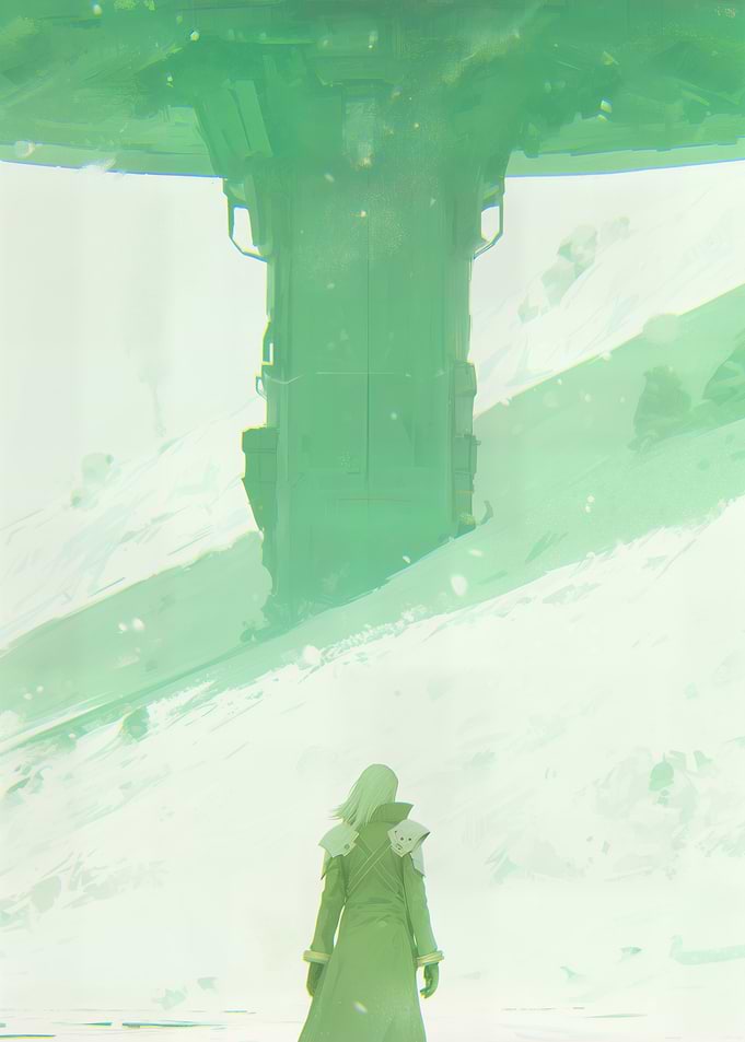 Sephiroth and Mako Reactor in Snow