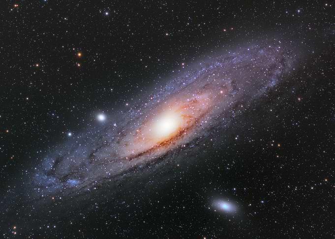 Andromeda Galaxy in Deep Space