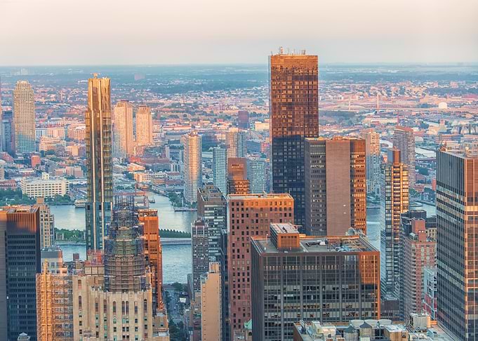 New York City Skyline at Sunset