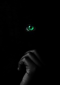 Emerald Eye in the Dark