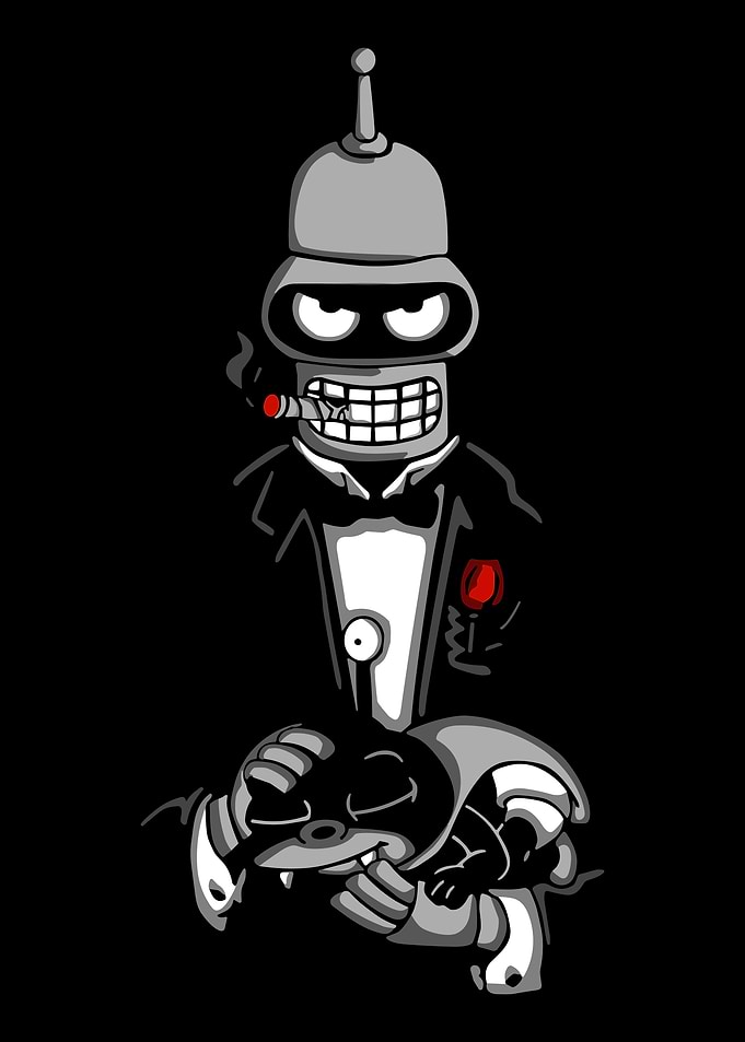 Bender and Nibbler Futurama