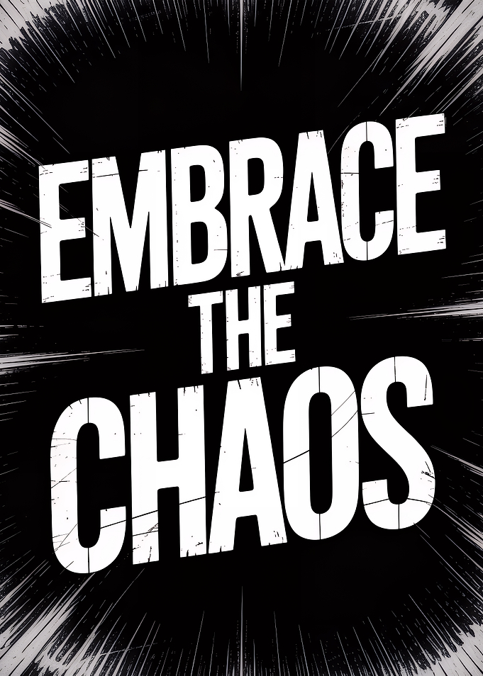 Embrace the Chaos Text Art