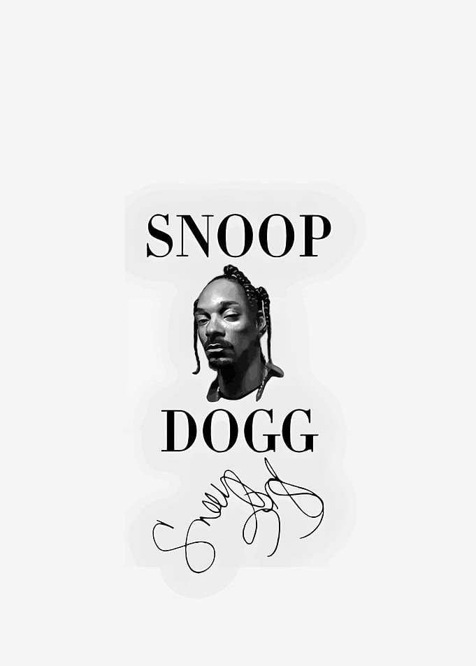 Snoop Dogg Portrait with Signature