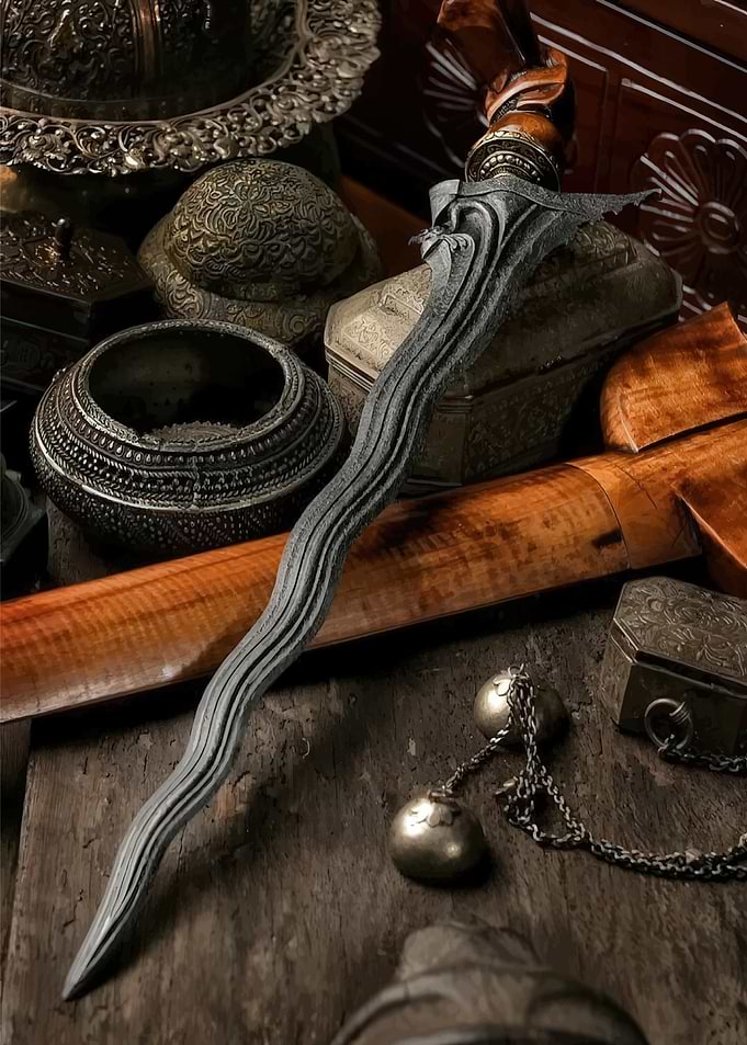 Antique Kris Dagger Still Life