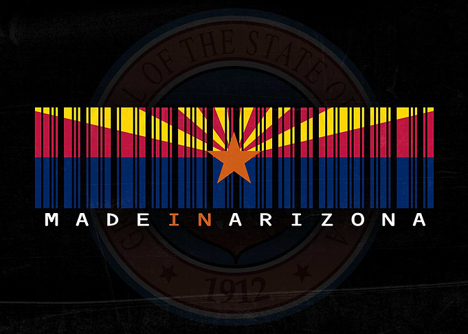 Made in Arizona Barcode Flag