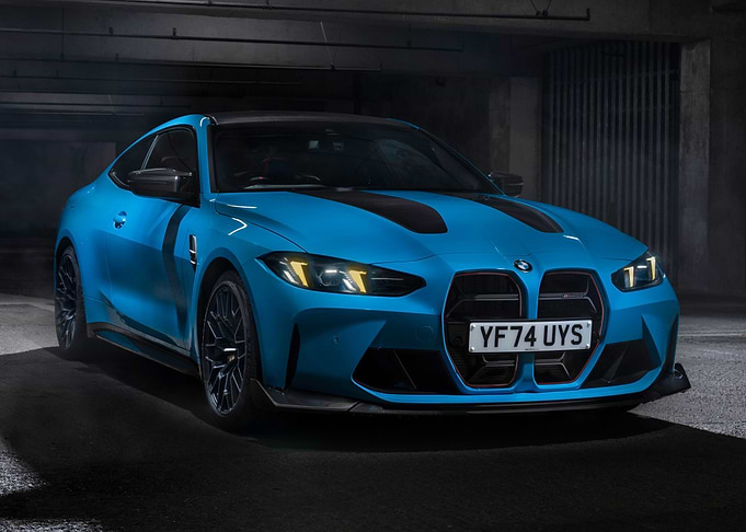 Blue BMW M4 Coupe Car