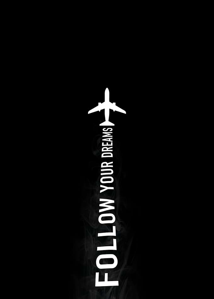 Follow Your Dreams Airplane Art