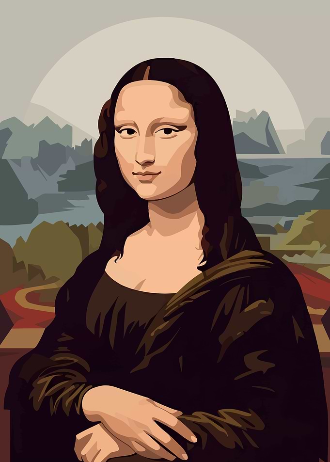 Mona Lisa Digital Art Portrait