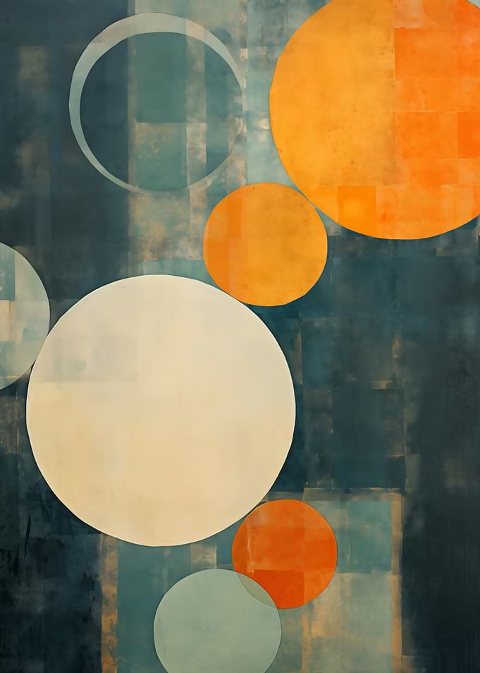 Abstract Circles Textured
