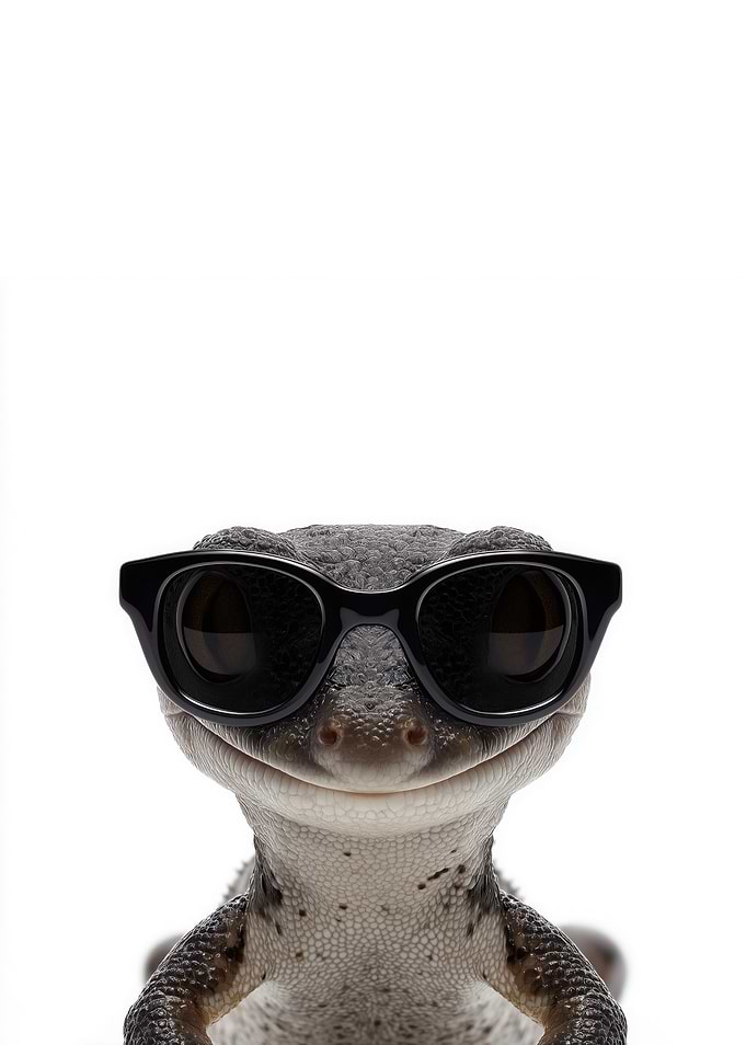 Cool Salamander with Sunglasses