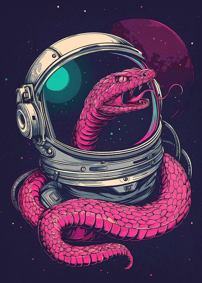 Snake Space Helmet