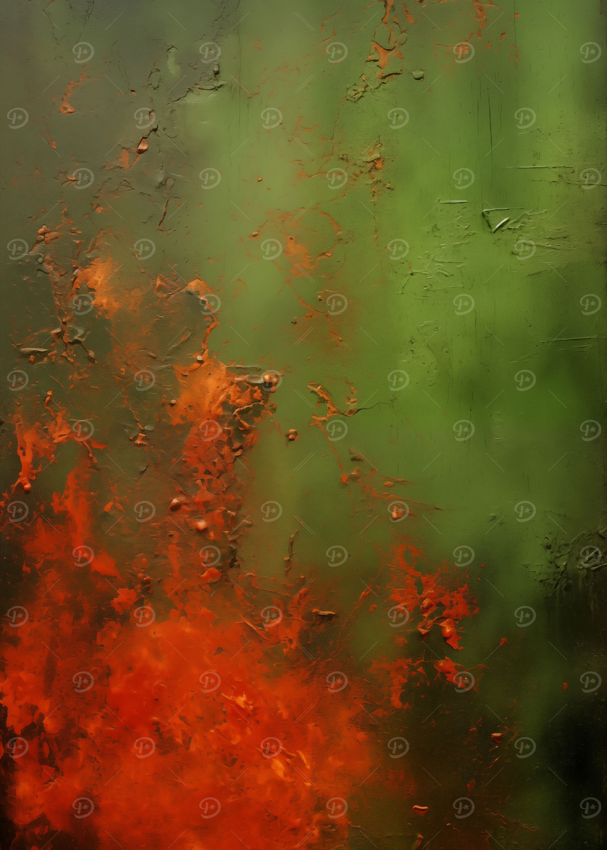Texture Fire and Green