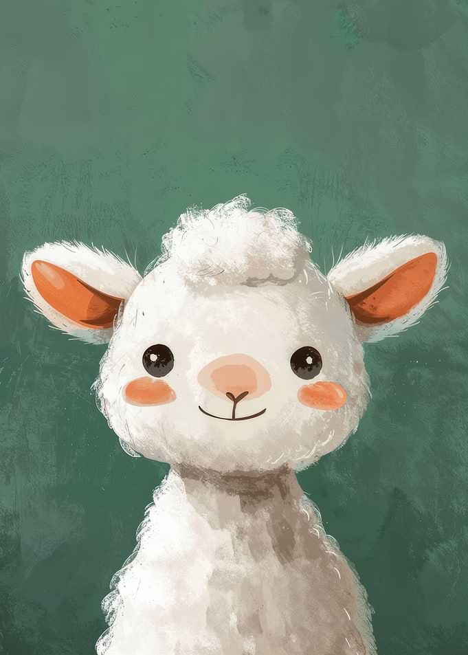 Cute Lamb Sheep Portrait