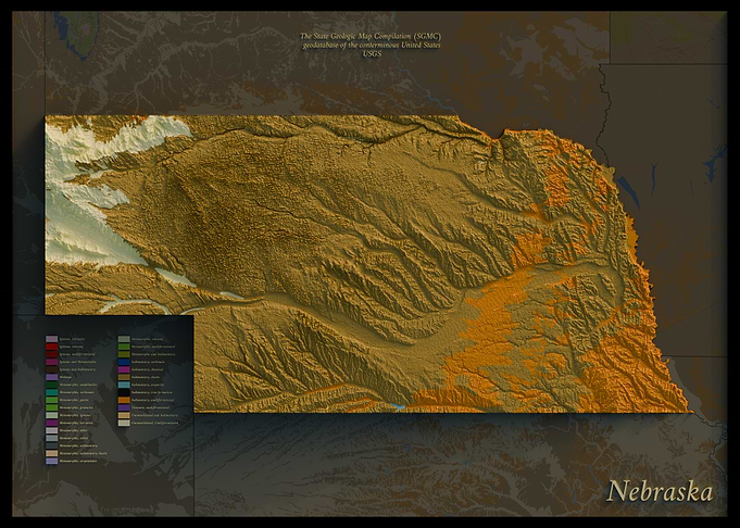 Nebraska geological map