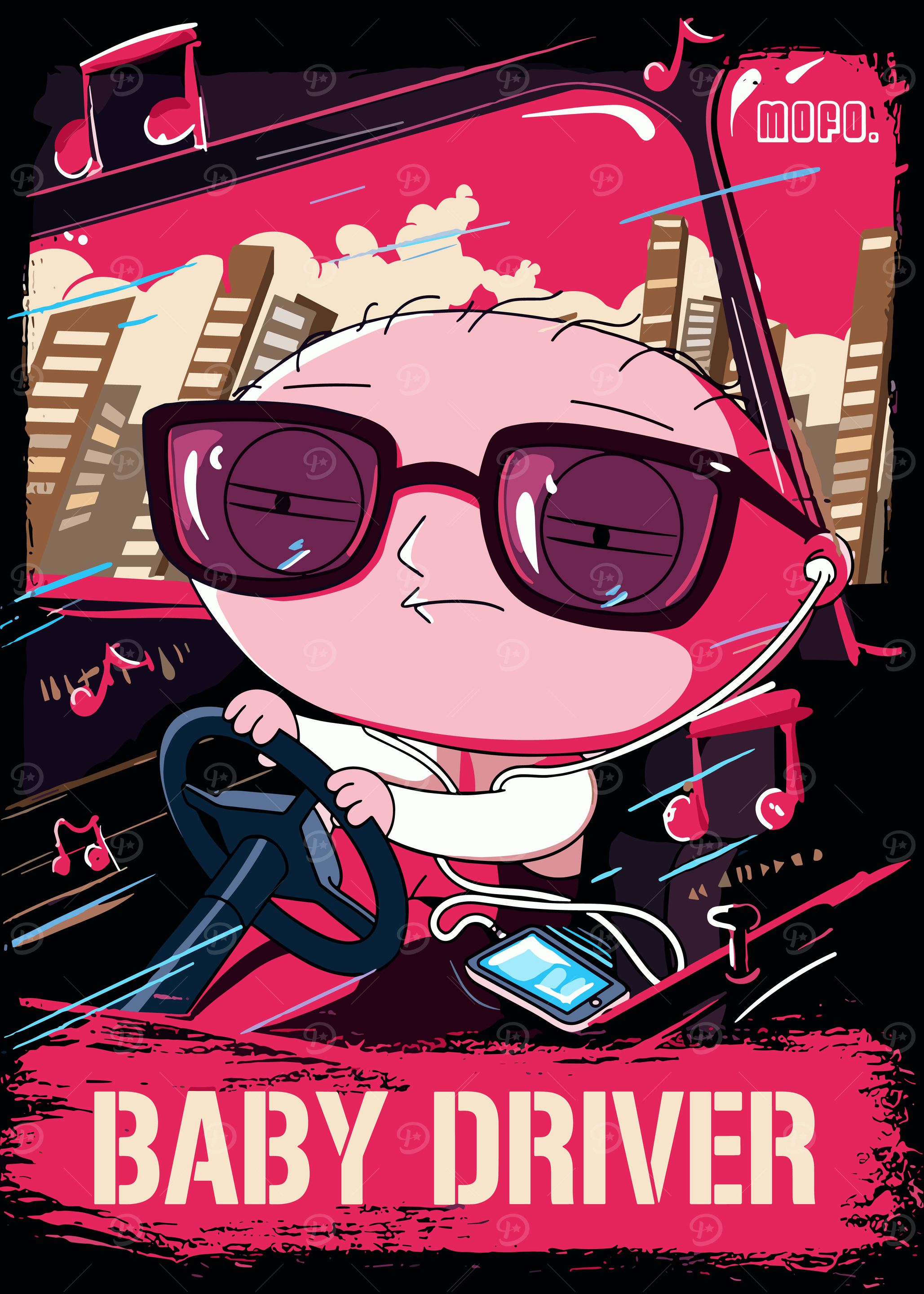 Stewie Griffin Baby Driver Fan Art
