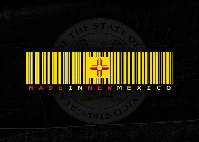 Made in New Mexico Barcode Art