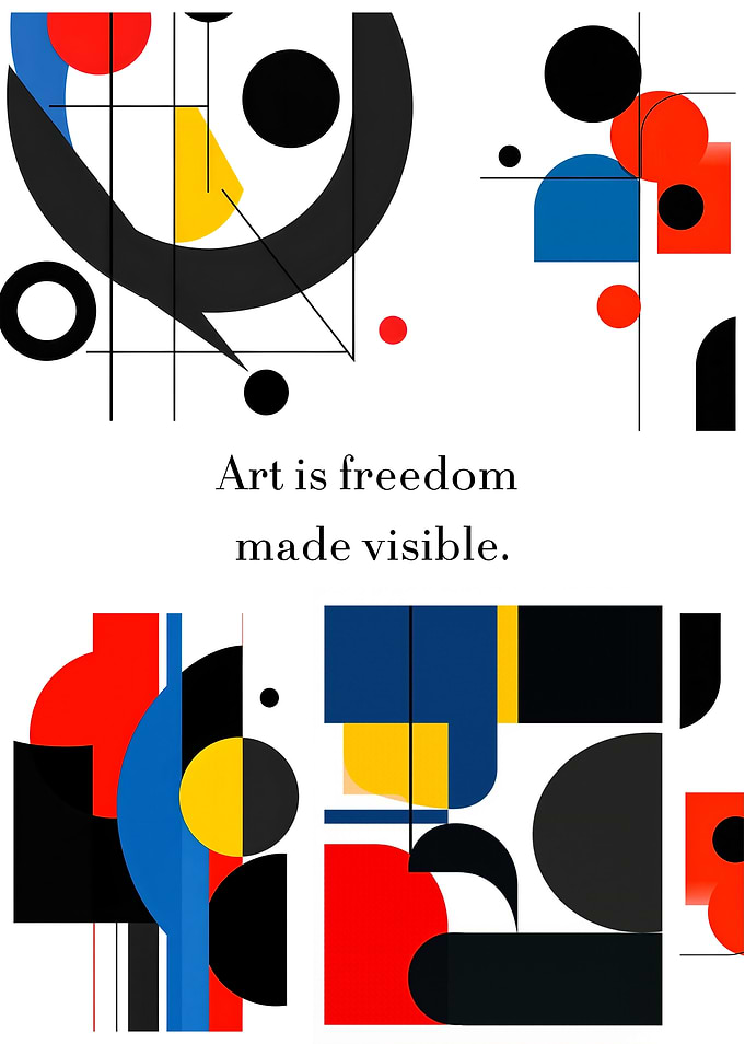 Abstract Art with Geometric Shapes