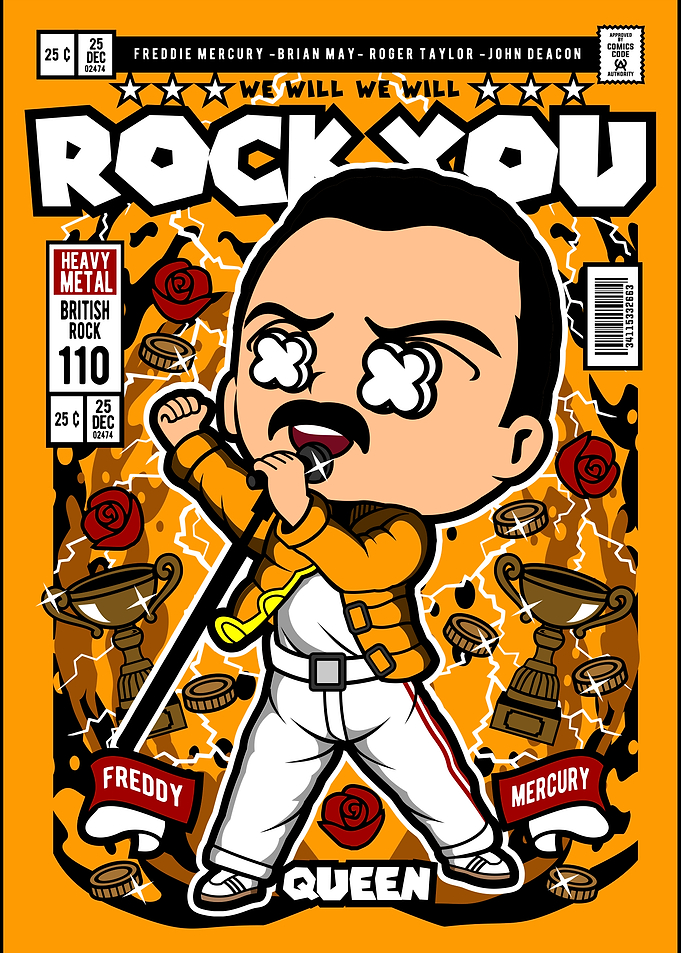 Rock You: Freddie Mercury Comic Cover