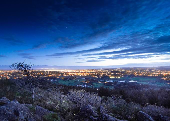 City Lights at Dusk