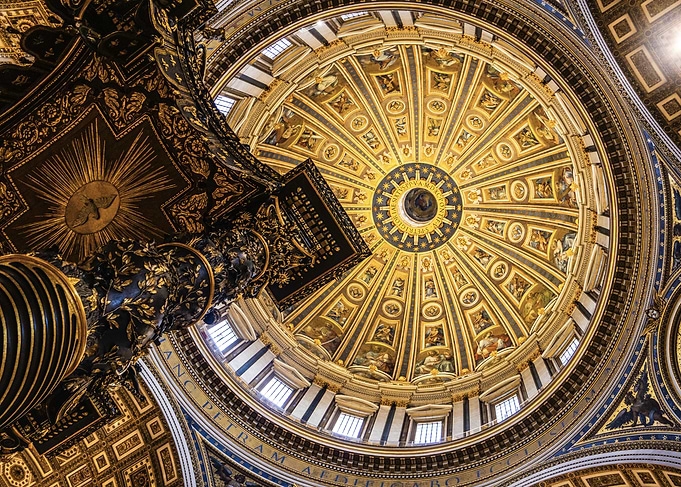 St. Peter's Basilica Dome Interior