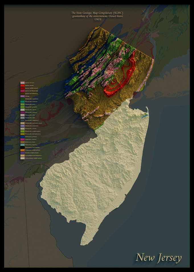 New Jersey Geological Map