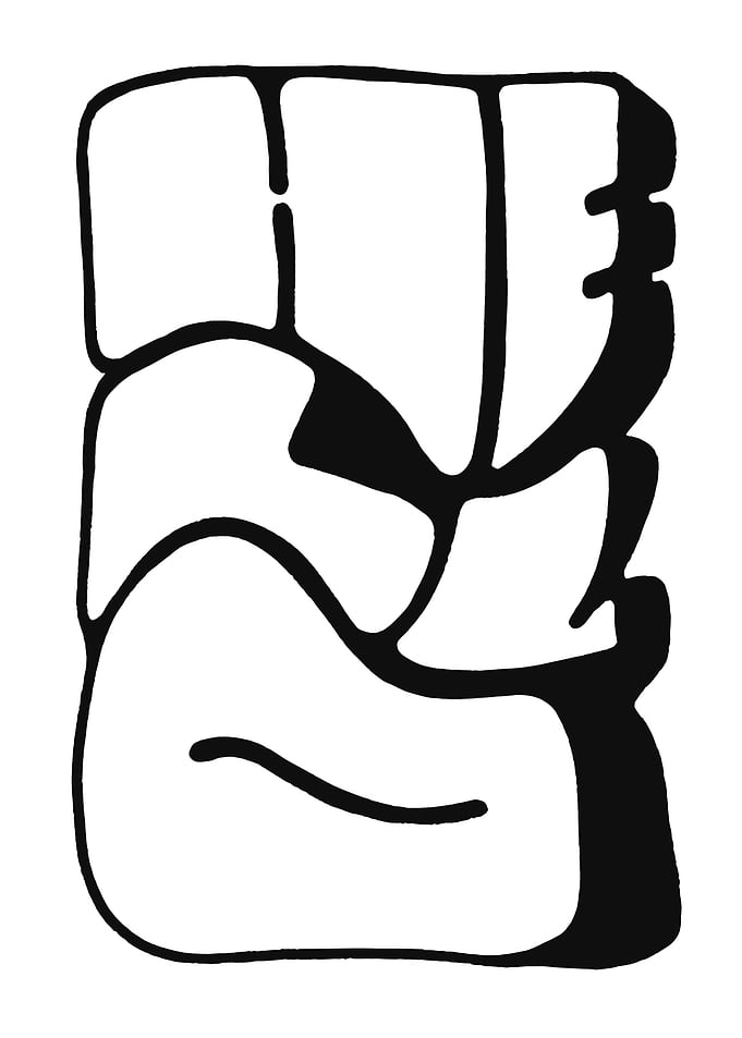 Abstract Black and White Graffiti Style