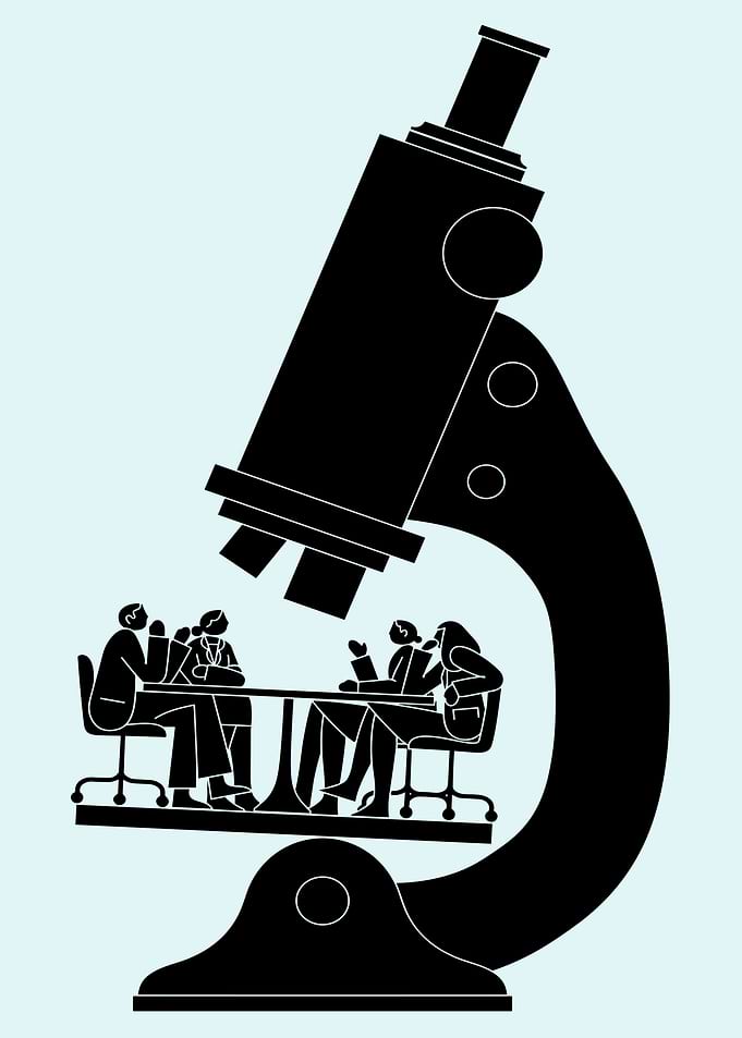 Microscope with Meeting