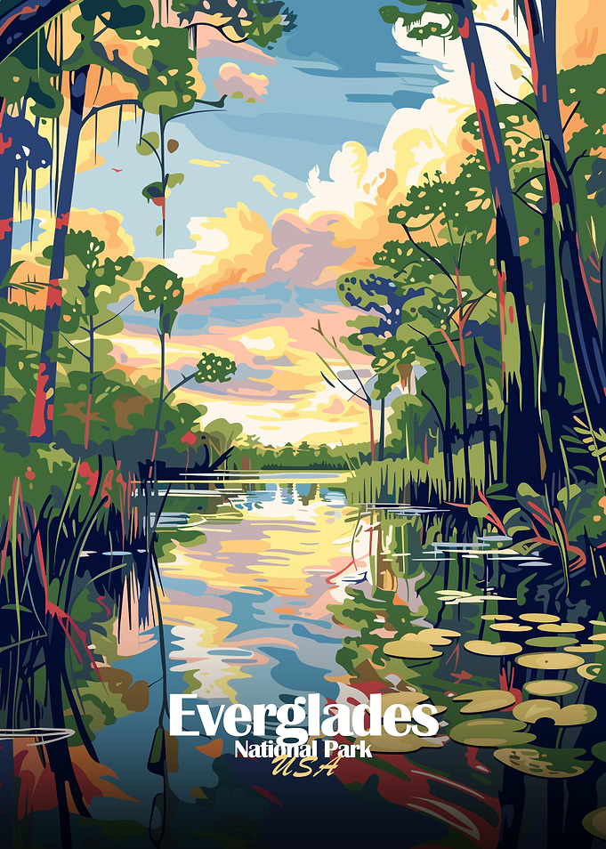 Everglades National Park Illustration