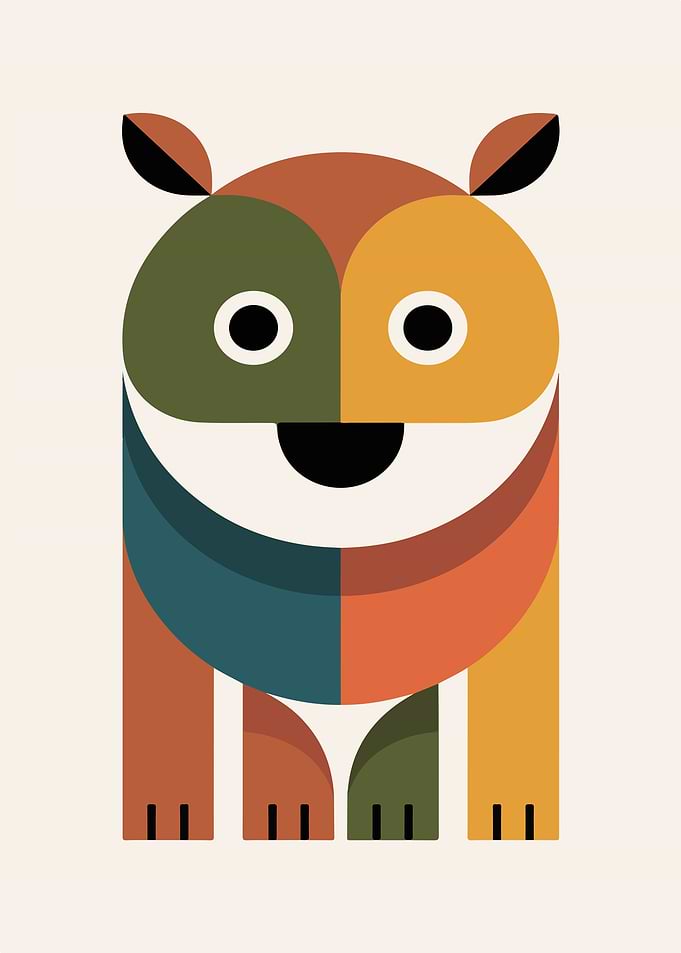 Geometric Animal Illustration