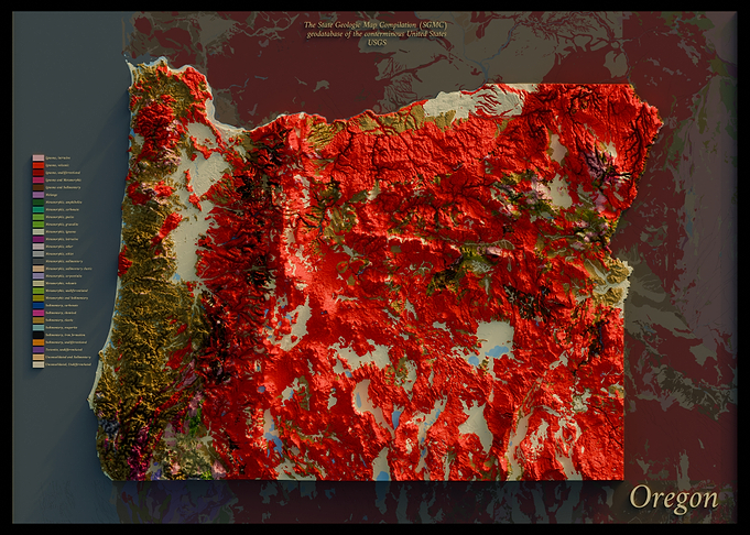 Oregon Geological Map