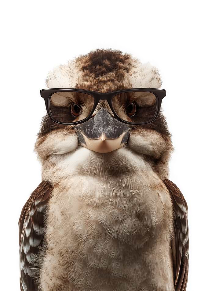 Cool Kookaburra with Sunglasses