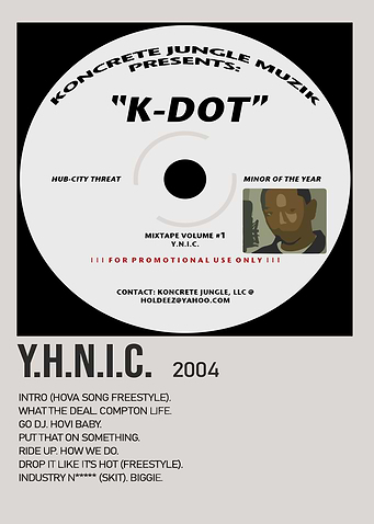 K-Dot Y.H.N.I.C. Mixtape Cover