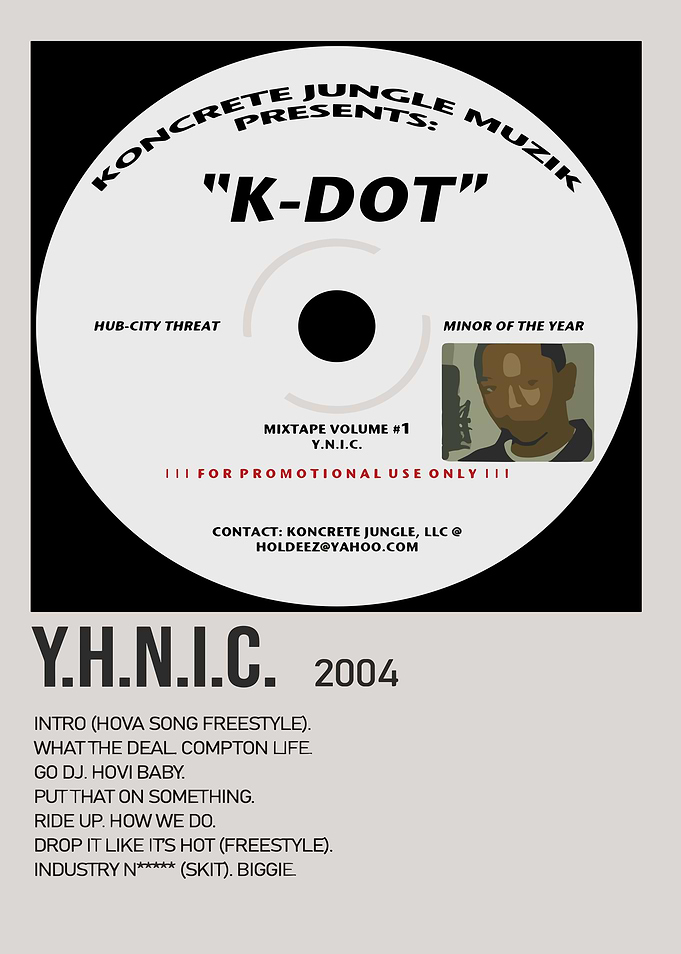 K-Dot Y.H.N.I.C. Mixtape Cover