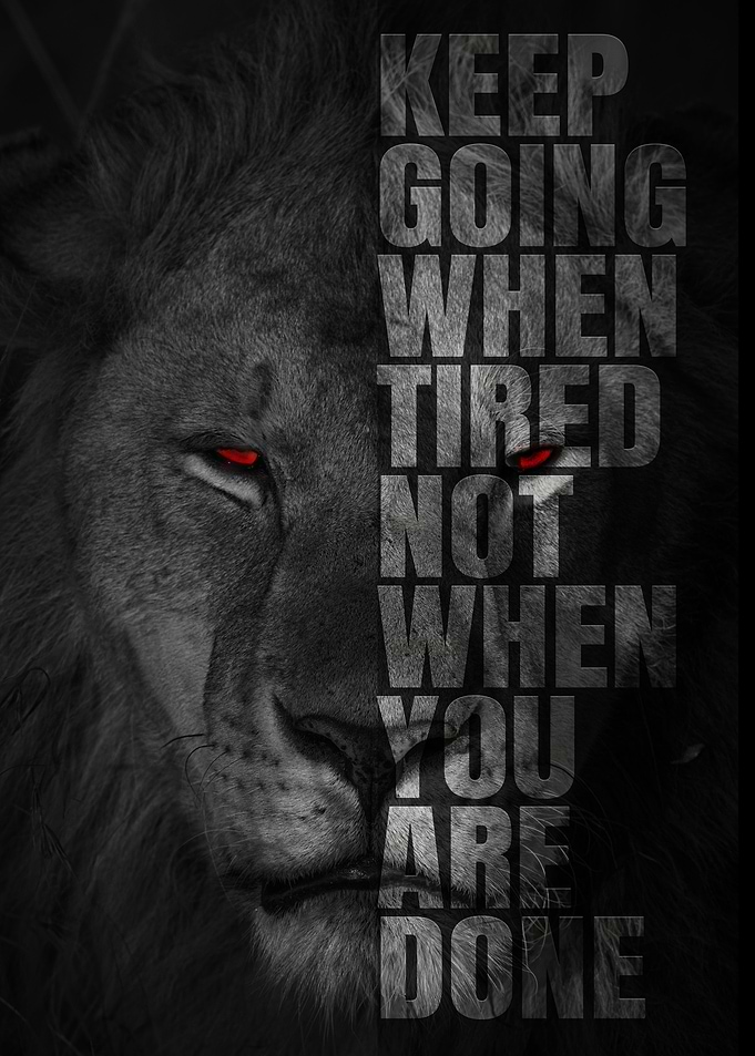 Keep Going When Tired, Not When You Are Done