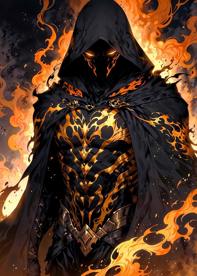 Infernal Shadow Lord in Flames