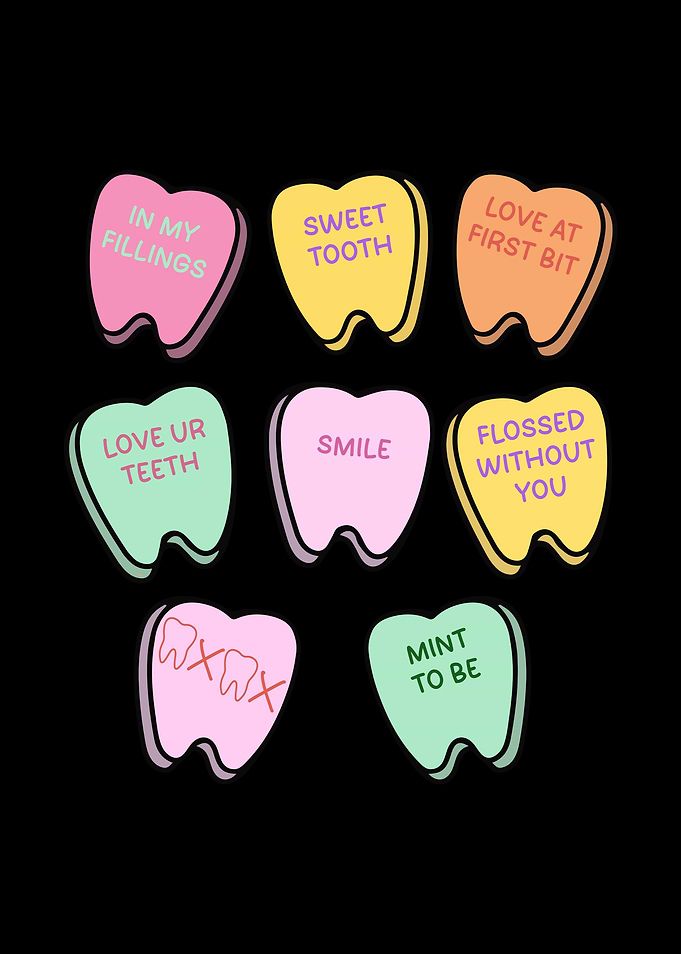 Dental Candy Hearts