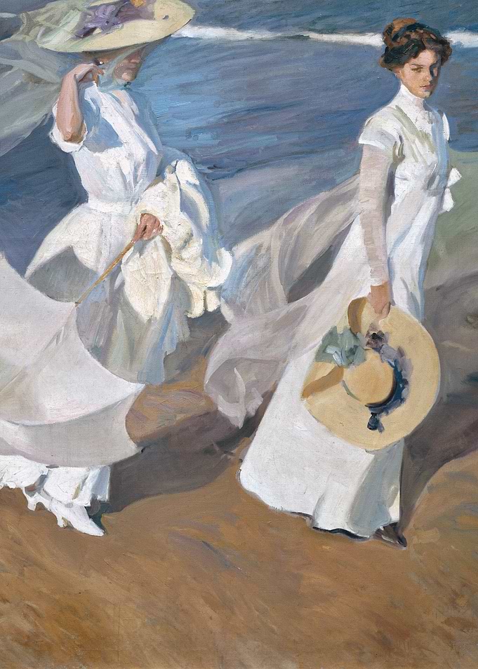 Two Women on the Beach Painting