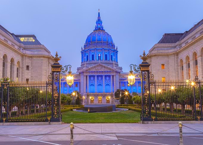 San Francisco City Hall at Dusk