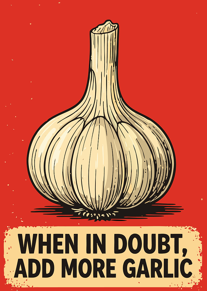 When in doubt, add more garlic