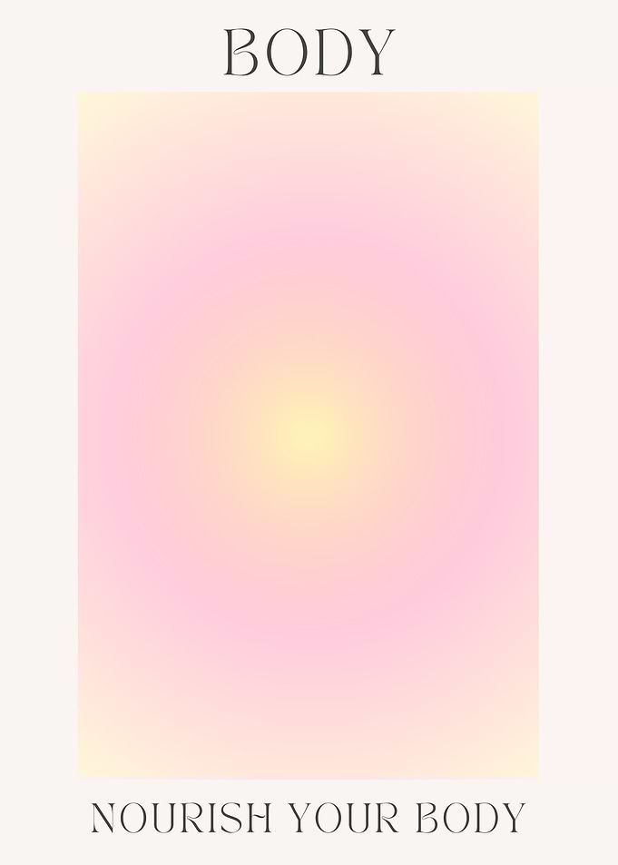 Nourish Your Body Gradient Art